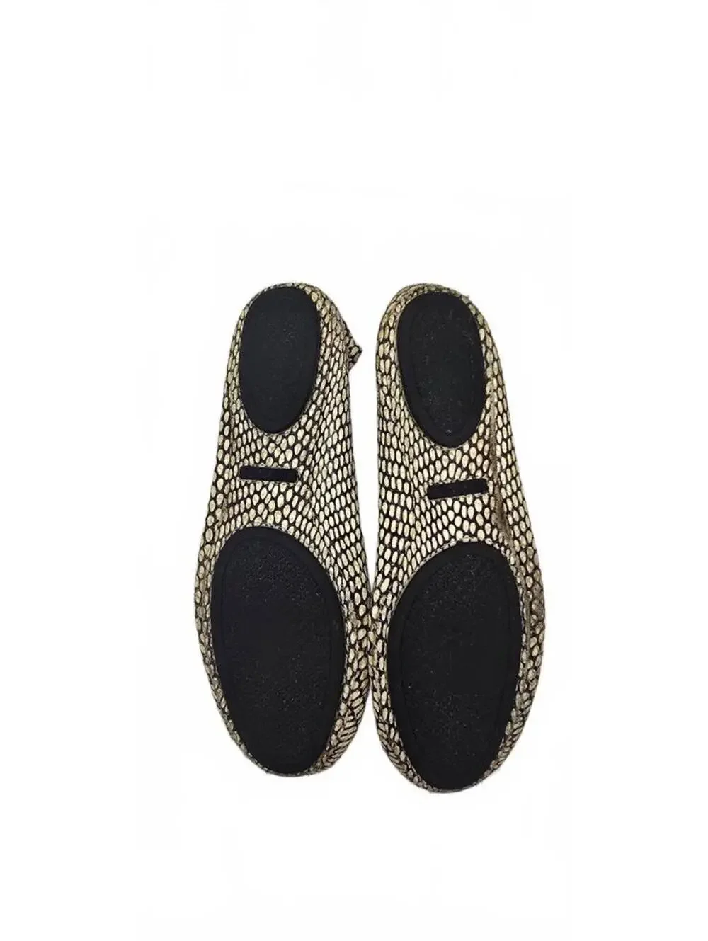 Tory Burch Reva Snake Print Leather Ballet Flats
